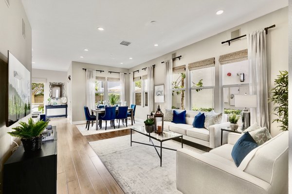 Costa Mesa Condo Staging - It’s a lovely condo with the open floor plan was staged with neutral furniture with added pops of navy blue color to bring in elegance and enhance the beauty of the space. Costa Mesa Condo Staging - It’s a lovely condo with the open floor plan was staged with neutral furniture with added pops of navy blue color to bring in elegance and enhance the beauty of the space.