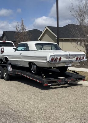Transported a beautiful 1964 Chevrolet Impala. - Transport a classic vehicle to its destination! We shipped a beautiful 1964 Chevrolet Impala to a very special customer. Transported a beautiful 1964 Chevrolet Impala. - Transport a classic vehicle to its destination! We shipped a beautiful 1964 Chevrolet Impala to a very special customer.