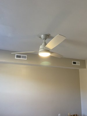 Handyman services/electrical work - Customer called me with a punch list of things that needed to be done to get the house ready to rent. I hung blinds, installed light fixtures and ceiling fans, I hung a door and installed a gfi plug outside on porch Handyman services/electrical work - Customer called me with a punch list of things that needed to be done to get the house ready to rent. I hung blinds, installed light fixtures and ceiling fans, I hung a door and installed a gfi plug outside on porch