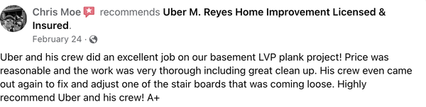 Reviews ! - A few of our Clients ! Reviews ! - A few of our Clients !