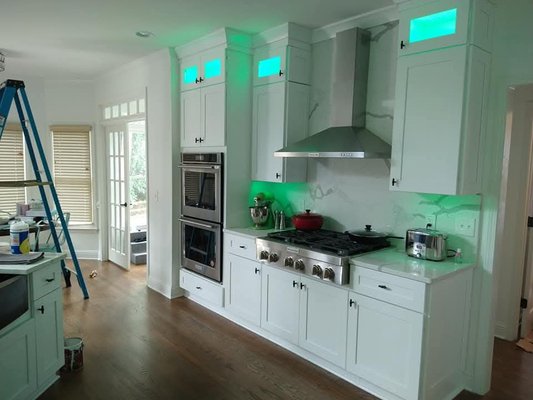 Kitchen Remodel and Custom Cabinet Lighting - Kitchen Remodel with Custom Cabinet Lighting. Kitchen Remodel and Custom Cabinet Lighting - Kitchen Remodel with Custom Cabinet Lighting.