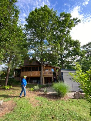 Tree Removal - The customer was scared that the tree will fall to the  house. She was satisfied with the work that was done to her property.