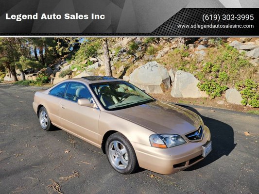 2003 Acura CL Coupe Low Miles - VIN#19UYA42473A000553
https://www.sdlegendautosalesinc.com/details/used-2003-acura-cl/101245075
2-PREVIOUS OWNERS CLEAN TITLE LOW MILES GREAT CONDITION! 2003 Acura 3.2 2dr Coupe 3.2L V6 FWD Automatic 5-Speed, Fully-loaded, Dual power seats, Memory driver seat, Sunroof, Traction control, ABS brakes, CD changer with premium sound system, Steering wheel controls, HID headlamps, Leather interior non smoker, Keyless entry, Heated seats, Cold air conditioning, Alloy wheels, Excellent condition inside and out, Well maintained, Very clean exterior and interior, Service up to date, Timing belt been replaced, Looks great handles amazing lots power, Must See, Please contact William for more details.
***BUY-SELL-Trade Always Welcome and we offer Military Discount Thank you for Shopping with us***
Business Hours:
Monday to Friday 10:00am to 6:00pm
Saturday 10:00am to 4:00pm
(Sunday Closed) 2003 Acura CL Coupe Low Miles - VIN#19UYA42473A000553
https://www.sdlegendautosalesinc.com/details/used-2003-acura-cl/101245075
2-PREVIOUS OWNERS CLEAN TITLE LOW MILES GREAT CONDITION! 2003 Acura 3.2 2dr Coupe 3.2L V6 FWD Automatic 5-Speed, Fully-loaded, Dual power seats, Memory driver seat, Sunroof, Traction control, ABS brakes, CD changer with premium sound system, Steering wheel controls, HID headlamps, Leather interior non smoker, Keyless entry, Heated seats, Cold air conditioning, Alloy wheels, Excellent condition inside and out, Well maintained, Very clean exterior and interior, Service up to date, Timing belt been replaced, Looks great handles amazing lots power, Must See, Please contact William for more details.
***BUY-SELL-Trade Always Welcome and we offer Military Discount Thank you for Shopping with us***
Business Hours:
Monday to Friday 10:00am to 6:00pm
Saturday 10:00am to 4:00pm
(Sunday Closed)