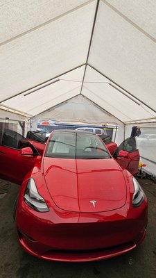 tesla Model Y - Cerámic tint lifetime warranty 
more than 8 years of experience