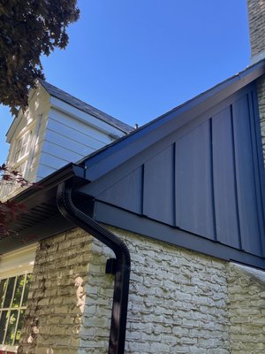 Gutters and Downspouts - Our metal work is second to none. We can fabricate metal solutions for all needs in an architectural yet functional form. We have over 20 years experience and established the best practices for residential water management. Gutters and Downspouts - Our metal work is second to none. We can fabricate metal solutions for all needs in an architectural yet functional form. We have over 20 years experience and established the best practices for residential water management.