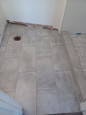 Tiles remodeling - We were working on this tiles remodeling for our client to improve their bathroom, and make it look better.