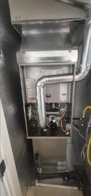 HVAC Replacement - An urgent need for two new HVAC units arose during a remodel. We expertly removed the old furnace and coil, installed new platforms, and securely set the new equipment in place. Both indoor and outdoor condensers were replaced, ensuring proper connections and safe gas lines. After thorough pressure testing and vacuum checks, both systems were successfully started, operating efficiently within optimal temperature splits.