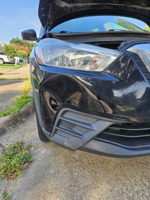 Nissan SUV Bumper Repair - Bumper repaired on clients Nissan SUV at their residence. Nissan SUV Bumper Repair - Bumper repaired on clients Nissan SUV at their residence.