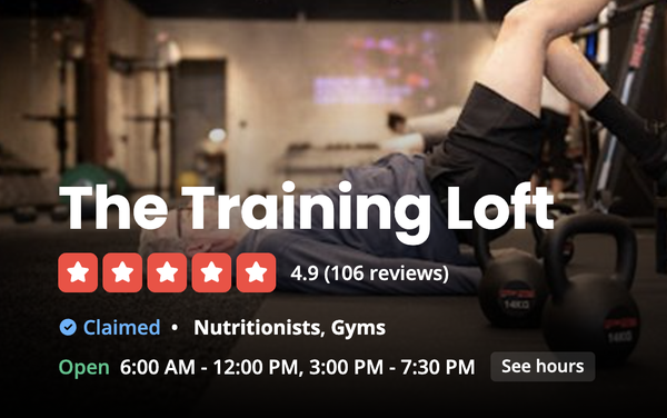 Established 2012 - 'Training Loft has literally been life changing. I've been going to the Melrose location for 2 years and was thrilled that they opened in Westwood, so now I can work out with my mom who lives in Brentwood (she's 80! :).
When you join you get an eval with a physiotherapist, who then meets with the trainers to determine where you, specifically, need to start building strength. I have never in my life been stronger and we even healed a high school knee injury and a recent disc injury.
Sessions are efficient and intensive, 30 min (but you can double up for a 60). For semi private, one trainer guides 3 people doing their own program, so it's completely custom and very hands on re: form, etc.
The owners, Wayne and Stephen, have created an amazing program and vibe: Supportive, AUTHENTICALLY positive, with trainers who know what they're doing and are so personable. I have never felt unsafe, even as I advance to things I've never done before. Highly HIGHLY recommended.' Established 2012 - 'Training Loft has literally been life changing. I've been going to the Melrose location for 2 years and was thrilled that they opened in Westwood, so now I can work out with my mom who lives in Brentwood (she's 80! :).
When you join you get an eval with a physiotherapist, who then meets with the trainers to determine where you, specifically, need to start building strength. I have never in my life been stronger and we even healed a high school knee injury and a recent disc injury.
Sessions are efficient and intensive, 30 min (but you can double up for a 60). For semi private, one trainer guides 3 people doing their own program, so it's completely custom and very hands on re: form, etc.
The owners, Wayne and Stephen, have created an amazing program and vibe: Supportive, AUTHENTICALLY positive, with trainers who know what they're doing and are so personable. I have never felt unsafe, even as I advance to things I've never done before. Highly HIGHLY recommended.'