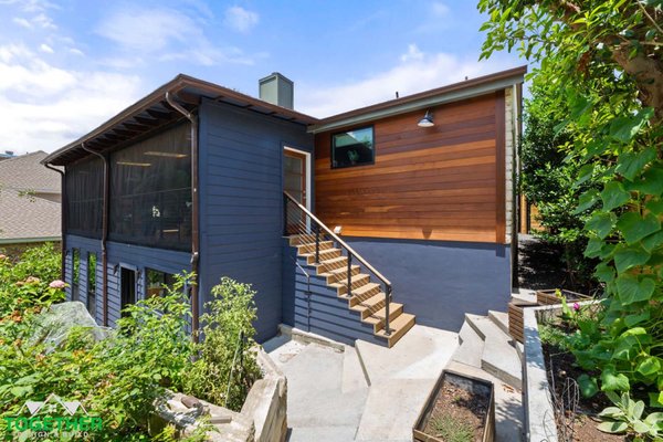 Home Addition - Basement Addition and Patio Enclosure
Seamlessly blending indoor and outdoor living 🌿, this home features a stunning enclosed patio with warm wood ceilings, glass walls, and a dark metal railing overlooking lush woods. The two-story addition includes stone-paved patios and a modern basement with light wood flooring and crisp white walls. Every detail is designed for comfort, style, and a true connection to nature. Home Addition - Basement Addition and Patio Enclosure
Seamlessly blending indoor and outdoor living 🌿, this home features a stunning enclosed patio with warm wood ceilings, glass walls, and a dark metal railing overlooking lush woods. The two-story addition includes stone-paved patios and a modern basement with light wood flooring and crisp white walls. Every detail is designed for comfort, style, and a true connection to nature.