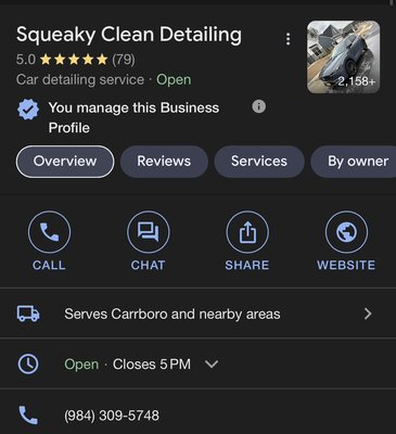 Please feel free to check out our ratings,reviews,and more photos on Google! - For more reviews and pictures, check us out on google! We have 79 five star reviews here at squeaky clean! And we plan on making more customers smile and shine! Please feel free to check out our ratings,reviews,and more photos on Google! - For more reviews and pictures, check us out on google! We have 79 five star reviews here at squeaky clean! And we plan on making more customers smile and shine!