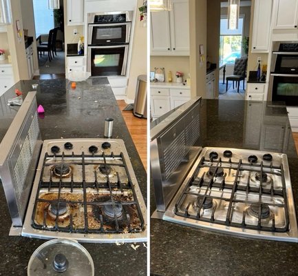 House Clean Photos - No matter how dirty it is, we can bring it back. Stove degreased, fridge fully sanitized, bathroom refreshed. Ready for results like this? Book today!
