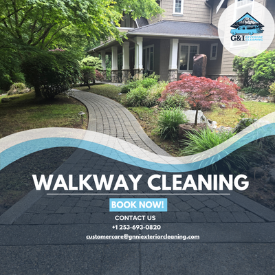 Walkway Cleaning - This homeowner's walkway had accumulated dirt, grime, and organic buildup over time, making it look darker and less inviting than it should.

A clean walkway can make a big difference in the overall appearance of a home. It's often the path family, friends, and guests take to the front door, and restoring it helps create a cleaner, more welcoming first impression.

We appreciate this homeowner for trusting us with their property and allowing us to help bring new life back to their outdoor space.

If your walkway could use a refresh too, we'd be happy to help. Feel free to reach out for a free quote