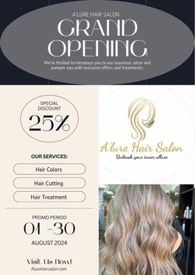 25% all chemicals services - Welcome to our salon! Enjoy a 25% discount on your first visit. We use high-quality products to maintain healthy and strong hair while creating fashionable colors. Come and experience our services, we guarantee you'll be satisfied with your decision. 25% all chemicals services - Welcome to our salon! Enjoy a 25% discount on your first visit. We use high-quality products to maintain healthy and strong hair while creating fashionable colors. Come and experience our services, we guarantee you'll be satisfied with your decision.
