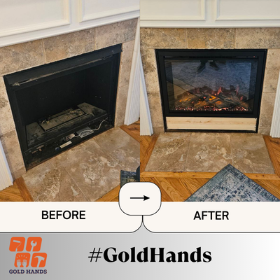 Fireplace Installation 2025 - We recently had the pleasure of transforming this home with a brand-new fireplace installation! Our expert handymen installed a beautiful, efficient gas fireplace, adding both warmth and elegance to this living space. Whether you’re looking for a traditional wood-burning or modern gas setup, we specialize in custom fireplace installations tailored to your needs.
What We Did:
Designed & Installed a Custom Fireplace
Ensured Safe & Efficient Operation
Finished with High-Quality Materials for Lasting Durability
Our client was thrilled with the result—creating a cozy, inviting atmosphere perfect for the colder months!
If you’re considering adding a fireplace to your home, contact us today. We’re here to bring warmth, comfort, and style to your space!