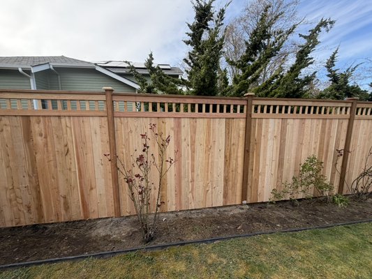 Cedar Privacy Fence with Decorative Top - Another clean and high-quality fence installation by Premium Wood Build. For this project, we installed a full privacy fence using premium Western Red Cedar boards, combined with a decorative open-top design to add both style and airflow.
The fence is built with pressure-treated posts set in concrete for long-term durability, along with strong framing to ensure stability in all weather conditions. The top trim and evenly spaced pickets give the fence a modern, elegant look while maintaining privacy.
Our focus was on precision, clean lines, and long-lasting materials—resulting in a fence that not only looks great but will perform for years to come.
If you’re thinking about upgrading your fence, feel free to reach out—we’d be happy to help!
📞 (206) 348-6911
🌐 www.PremiumWoodBuild.com Cedar Privacy Fence with Decorative Top - Another clean and high-quality fence installation by Premium Wood Build. For this project, we installed a full privacy fence using premium Western Red Cedar boards, combined with a decorative open-top design to add both style and airflow.
The fence is built with pressure-treated posts set in concrete for long-term durability, along with strong framing to ensure stability in all weather conditions. The top trim and evenly spaced pickets give the fence a modern, elegant look while maintaining privacy.
Our focus was on precision, clean lines, and long-lasting materials—resulting in a fence that not only looks great but will perform for years to come.
If you’re thinking about upgrading your fence, feel free to reach out—we’d be happy to help!
📞 (206) 348-6911
🌐 www.PremiumWoodBuild.com