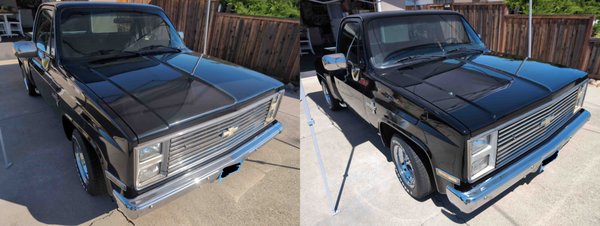 Paint Correction - A great example of how paint correction restores mirror shine and depth of color, while also removing swirl marks and surface imperfections. Paint Correction - A great example of how paint correction restores mirror shine and depth of color, while also removing swirl marks and surface imperfections.