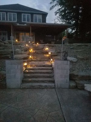 Retaining Walls - We build retaining walls of all sizes! From walkways to hill side containment, we have you covered. Retaining Walls - We build retaining walls of all sizes! From walkways to hill side containment, we have you covered.