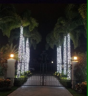 Dazzling Private Residence - A beautiful display designed by Holiday Lights Pro for a private client with a waterfront estate in Palm Beach. Dazzling Private Residence - A beautiful display designed by Holiday Lights Pro for a private client with a waterfront estate in Palm Beach.