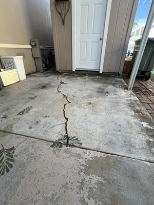 Concrete crack repair - Old concrete got crack all the place, need cut 10 inches to fix it to get better fit and strong. Concrete crack repair - Old concrete got crack all the place, need cut 10 inches to fix it to get better fit and strong.