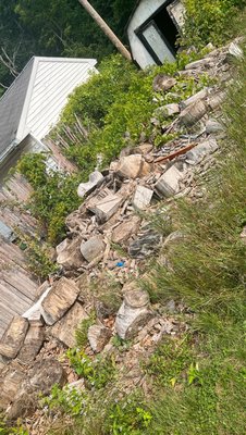 Log removal - Old log clean up. 4 trailer loads Log removal - Old log clean up. 4 trailer loads