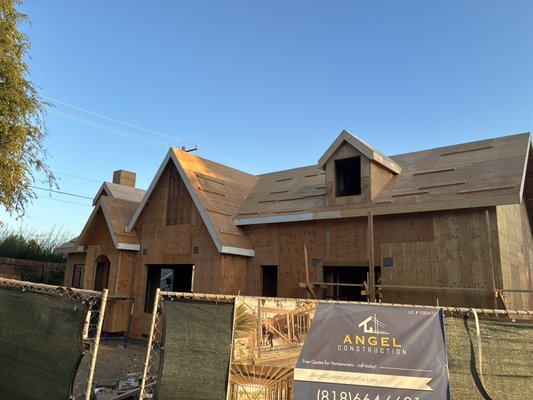 New Construction - foundation and framing - We did a new construction on a home in Altadena as part of the rebuilding project. This is the foundation and framing all completed per plans in a timely manner.
