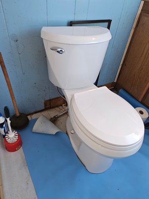 Toilet replacement - replaced customer request for new toilet! Toilet replacement - replaced customer request for new toilet!