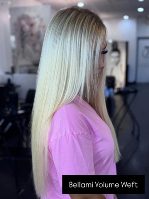 Bellami and Halo extensions - Whether you choose Bellami or Halo extensions you will get 100% Remy human hair.
Our Specialist will recommend the perfect choice of method for your own individual type of hair
(weft, K Tip, I Tip , tape-ins or Halo, topper,bang and ponies). Bellami and Halo extensions - Whether you choose Bellami or Halo extensions you will get 100% Remy human hair.
Our Specialist will recommend the perfect choice of method for your own individual type of hair
(weft, K Tip, I Tip , tape-ins or Halo, topper,bang and ponies).