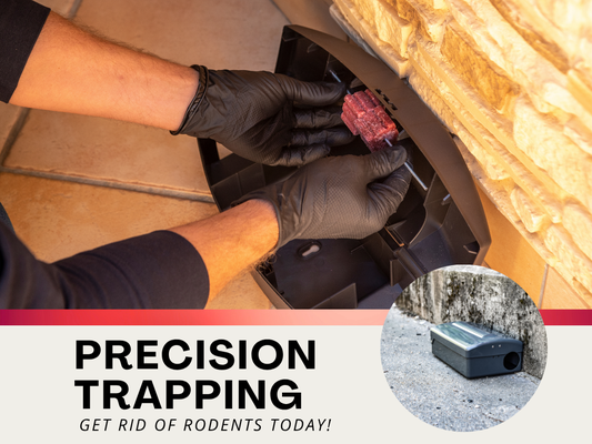 Precision Pest Trapping Services - Our precision pest trapping service is designed to safely and effectively capture and remove rodents such as rats and mice from residential spaces. This portfolio entry features a technician strategically placing traps in high-activity zones, guided by evidence gathered during inspection. Every trap is selected and positioned with care to ensure maximum effectiveness while minimizing disruption to the home. Monitoring and follow-up are included to ensure successful removal and prevent recurrence. This service offers targeted action with professional accuracy and dependable results.