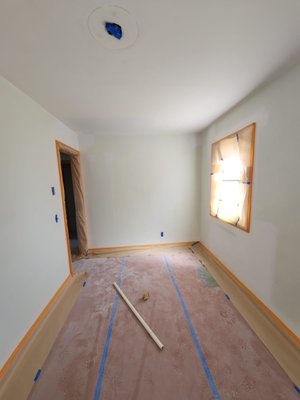 Drywall repair - Drywall repair. Patch holes, apply mud and texture and then apply two coats of paint on it. Drywall repair - Drywall repair. Patch holes, apply mud and texture and then apply two coats of paint on it.