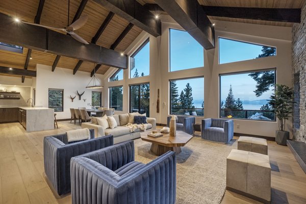 Alpine View Dr, Incline Village, Nevada - Enjoy the beauty of Tahoe as soon as you enter the foyer with an open concept floorplan perfect for entertaining and stunning views of Lake Tahoe. Located on the prestigious Eastern Slope of Incline Village, this exquisite mountain modern home has been completely renovated with amazing design and high-end finishes.