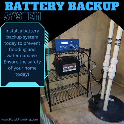 Sump Pump & Sump Pump Backup System - Sump Pump Backup System helps prevent your basement from flooding.
