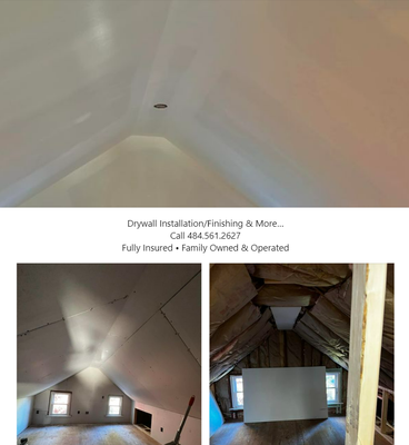 Drywall Repair & New Installations - drywall installation/finishing of living room and 3rd floor bonus room Drywall Repair & New Installations - drywall installation/finishing of living room and 3rd floor bonus room