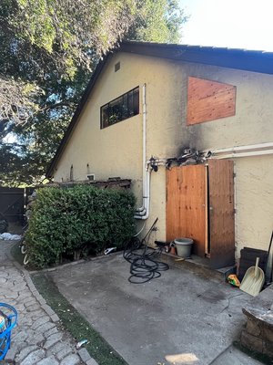 Fire restoration - House caught on electric fire.