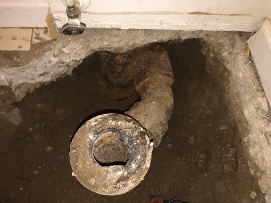 Install New Drain - New Drain Installation