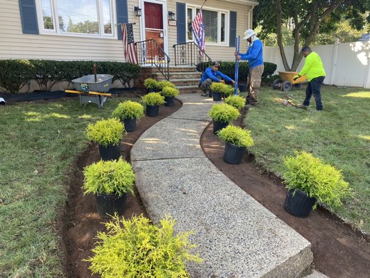Upgrading yard landscaping - "Looking to enhance your curb appeal? Let us help you bring your property back to life with our professional sod and bush planting services. From bare soil to a thriving landscape, our skilled team will create a stunning outdoor retreat for you to enjoy." Upgrading yard landscaping - "Looking to enhance your curb appeal? Let us help you bring your property back to life with our professional sod and bush planting services. From bare soil to a thriving landscape, our skilled team will create a stunning outdoor retreat for you to enjoy."