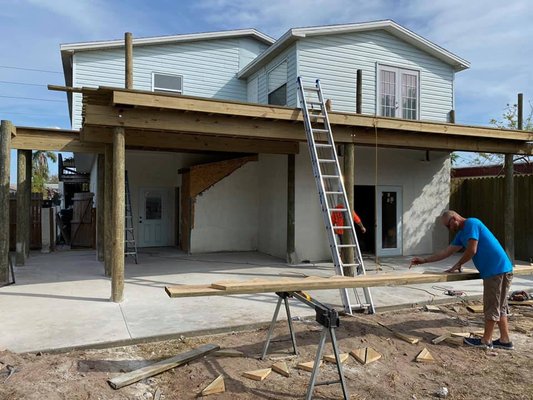 STILT HOME DECK AND STAIRS - STILT HOME DECK AND STAIRS
