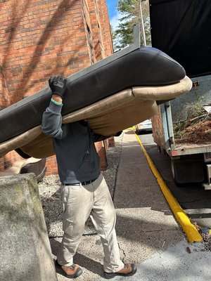 Heavy lifting - Just point and let the bears do the heavy lifting for your junk removal needs!