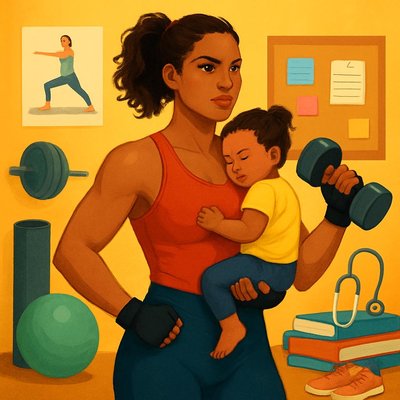The One Push-Up Rule - The One Push-Up Rule is a simple and effective strategy for busy moms looking to incorporate fitness into their routine, especially if they feel overwhelmed or are starting from scratch. The idea is to commit to doing just one push-up a day. This minimal effort reduces the psychological barrier to starting a workout and can be easily integrated into a busy schedule.
Here’s how it works:
1. Start Small: By focusing on just one push-up, you make the task manageable and less intimidating. It allows you to build the habit of exercising without feeling pressured to commit to a lengthy workout.
2. Build Momentum: Once you successfully complete your one push-up, you may feel encouraged to do more. The key is to listen to your body and not push beyond your limits, especially at the beginning.
3. Consistency is Key: Aim to do your one push-up at the same time each day, whether it’s in the morning, during a break, or before bed. Consistency helps establish a routine.
4. Progress Gradually: As you become more comfortable, you can gradually increase the number of push-ups you do. You might start with one push-up for a week, then increase to two, and so on.
5. Celebrate Your Achievements: Recognize and celebrate your efforts, no matter how small. Each step toward your fitness goal is an achievement.
This approach not only helps in building physical strength but also fosters a sense of accomplishment and can boost your overall mood.
Remember, every little bit counts, and it’s important to find a balance that works for you.
If you have further questions or need more support, feel free to ask! The One Push-Up Rule - The One Push-Up Rule is a simple and effective strategy for busy moms looking to incorporate fitness into their routine, especially if they feel overwhelmed or are starting from scratch. The idea is to commit to doing just one push-up a day. This minimal effort reduces the psychological barrier to starting a workout and can be easily integrated into a busy schedule.
Here’s how it works:
1. Start Small: By focusing on just one push-up, you make the task manageable and less intimidating. It allows you to build the habit of exercising without feeling pressured to commit to a lengthy workout.
2. Build Momentum: Once you successfully complete your one push-up, you may feel encouraged to do more. The key is to listen to your body and not push beyond your limits, especially at the beginning.
3. Consistency is Key: Aim to do your one push-up at the same time each day, whether it’s in the morning, during a break, or before bed. Consistency helps establish a routine.
4. Progress Gradually: As you become more comfortable, you can gradually increase the number of push-ups you do. You might start with one push-up for a week, then increase to two, and so on.
5. Celebrate Your Achievements: Recognize and celebrate your efforts, no matter how small. Each step toward your fitness goal is an achievement.
This approach not only helps in building physical strength but also fosters a sense of accomplishment and can boost your overall mood.
Remember, every little bit counts, and it’s important to find a balance that works for you.
If you have further questions or need more support, feel free to ask!