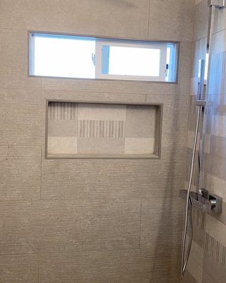 Standard bathroom remodel - This is an average sized bathroom, transformed into a beautiful and clean new space. Standard bathroom remodel - This is an average sized bathroom, transformed into a beautiful and clean new space.