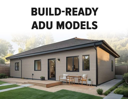 Build-Ready ADU Models - At A+ Construction ADU Builders, we offer over 30 build-ready ADU models, carefully designed by our expert team for smart layouts that fit any backyard. These models provide an affordable, efficient solution while still being 100% customizable to fit your needs and lifestyle. Get a high-quality ADU faster without compromising on design, functionality, or style.