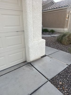 Stucco repair - Our client had a small area where he needed a stucco repair done, we provided materials and did paint matching. Stucco repair - Our client had a small area where he needed a stucco repair done, we provided materials and did paint matching.