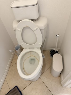 hard water barlthroom project and toilets. deep cleanded - hard water and toiket deep cleaning