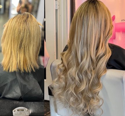 Hair Color & 24" Extensions - Our Client had a whole transformation with 24" Microchip Extensions and Hair Color for a full transformation! This Specific Service cost $1500. We have our own hair extensions line that is 100% Human Hair ! Call Now for a FREE Consultation Hair Color & 24" Extensions - Our Client had a whole transformation with 24" Microchip Extensions and Hair Color for a full transformation! This Specific Service cost $1500. We have our own hair extensions line that is 100% Human Hair ! Call Now for a FREE Consultation