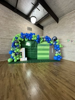 Seahawks birthday backdrop - Football birthday party Seahawks birthday backdrop - Football birthday party