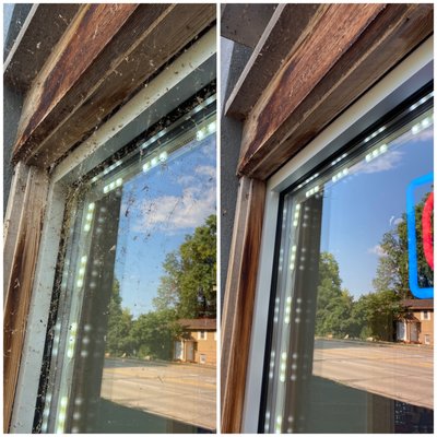 Wisconsin Business - This is one of our bi-weekly window cleaning appointments in Wisconsin. They use our company because of our prices, and our mission to give back to the communities we clean in! Because of this business' location near the Mississippi River, we end up cleaning all of the bugs and debris that collect on and around the windows. Wisconsin Business - This is one of our bi-weekly window cleaning appointments in Wisconsin. They use our company because of our prices, and our mission to give back to the communities we clean in! Because of this business' location near the Mississippi River, we end up cleaning all of the bugs and debris that collect on and around the windows.