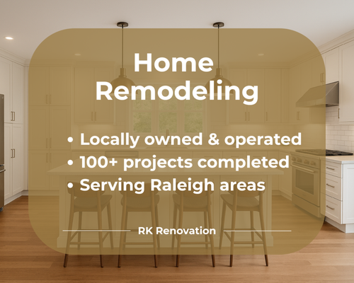 Full Home Remodeling - Comprehensive home remodeling solutions tailored to your space and goals. From interior upgrades to multi-room renovations, we manage projects efficiently while maintaining high standards of quality and craftsmanship. Trusted local remodeling services in the Raleigh area. Full Home Remodeling - Comprehensive home remodeling solutions tailored to your space and goals. From interior upgrades to multi-room renovations, we manage projects efficiently while maintaining high standards of quality and craftsmanship. Trusted local remodeling services in the Raleigh area.