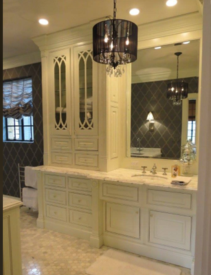Bathroom remodel - This master bath exudes glamour, elegance and luxury. This is a circa 1925 home. Everything but the outside brick walls were replaced.
The client's felt they were able to enjoy a "spa" bathroom every day. Bathroom remodel - This master bath exudes glamour, elegance and luxury. This is a circa 1925 home. Everything but the outside brick walls were replaced.
The client's felt they were able to enjoy a "spa" bathroom every day.