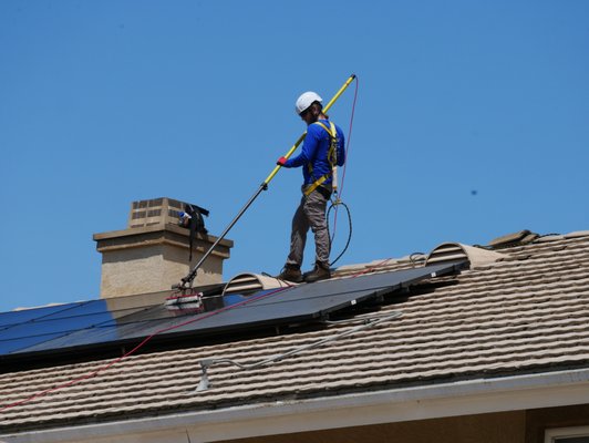 Residential Solar Panel Cleaning - Nomadic Home Services offers professional residential solar panel cleaning in San Diego County, ensuring your panels operate at peak efficiency. Our expert team uses purified water and eco-friendly methods, avoiding harsh chemicals and high pressure that can damage your solar panels. Regular solar panel cleaning enhances energy production, extends the lifespan of your investment, and maintains your warranty. We effectively remove dirt, bird droppings, and debris, maximizing your solar energy output. Trust Nomadic Home Services for safe, reliable, and top-quality solar panel cleaning across San Diego. Residential Solar Panel Cleaning - Nomadic Home Services offers professional residential solar panel cleaning in San Diego County, ensuring your panels operate at peak efficiency. Our expert team uses purified water and eco-friendly methods, avoiding harsh chemicals and high pressure that can damage your solar panels. Regular solar panel cleaning enhances energy production, extends the lifespan of your investment, and maintains your warranty. We effectively remove dirt, bird droppings, and debris, maximizing your solar energy output. Trust Nomadic Home Services for safe, reliable, and top-quality solar panel cleaning across San Diego.