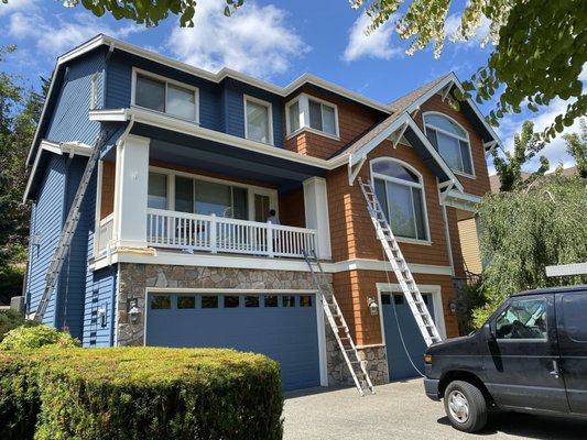 Exterior Painting Showcase - Discover a variety of our completed exterior painting projects across Covington, WA and surrounding areas. This collection highlights our attention to detail, quality surface preparation, and premium finishes. Whether it’s siding, trim, doors, or full facades, each home was transformed with durable, weather-resistant coatings designed to withstand the Pacific Northwest climate. From color refreshes to full restorations, our work speaks for itself.

Want to transform your home’s exterior? Contact us today for a free estimate!